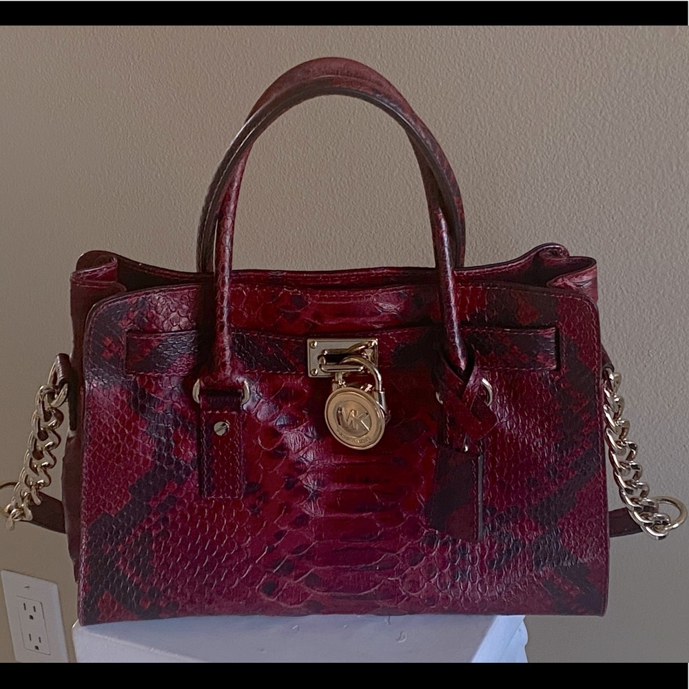 Michael Kors handbag Hamilton Anaconda - Medium.